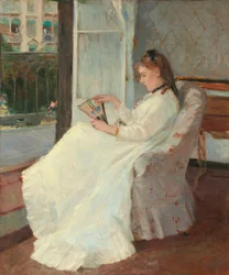 Konstnärens syster vid ett fönster, 1869